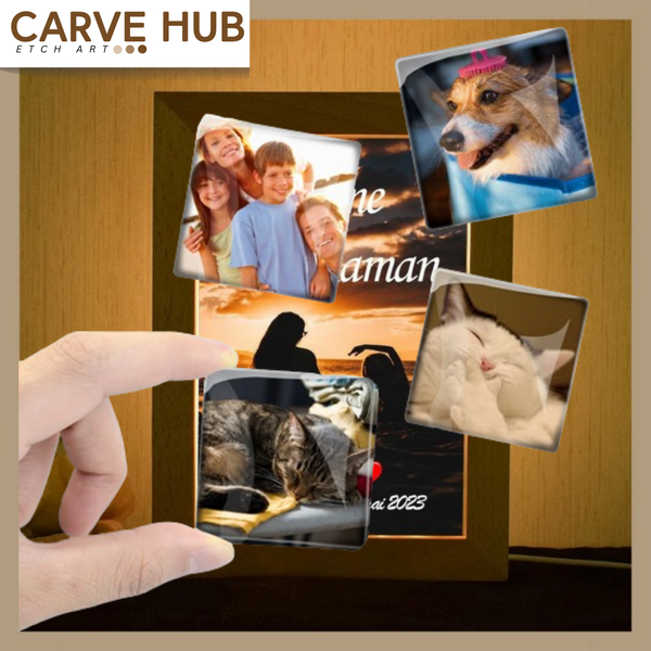 Perfect picture  square magnets: Customized fridge decor