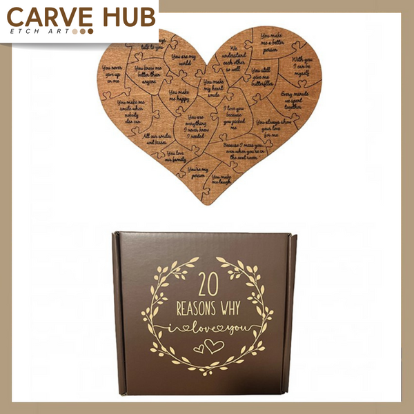 Forever family loves wooden heart puzzles