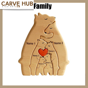 Family love puzzle desktop decor