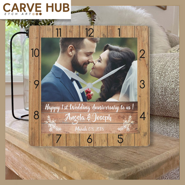 Elegant Custom Photo Clock