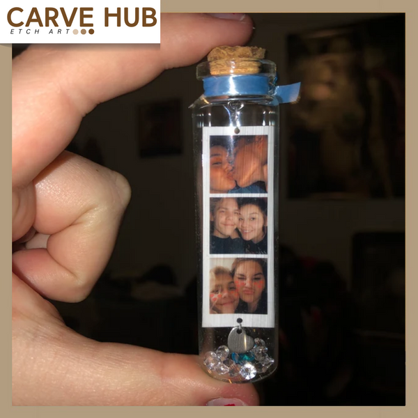 Custom mini Photo message bottle