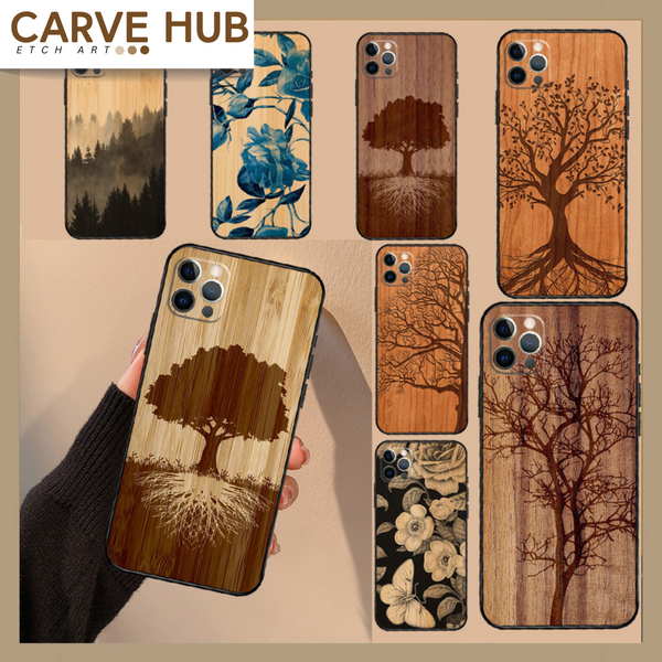 Tree Flower Bamboo Case