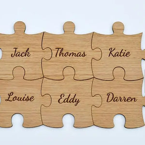 Family Puzzle coasters: holiday delight