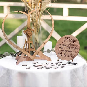 Heart-shaped Wedding Guest Book