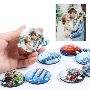 Cherished moments: personalized crystal magnet set