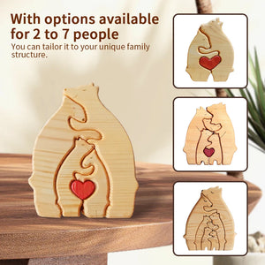 Family love puzzle desktop decor