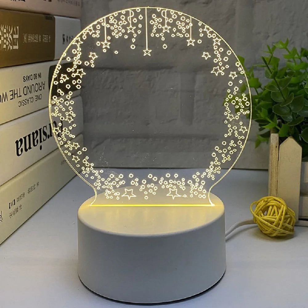 Creative led note board night light