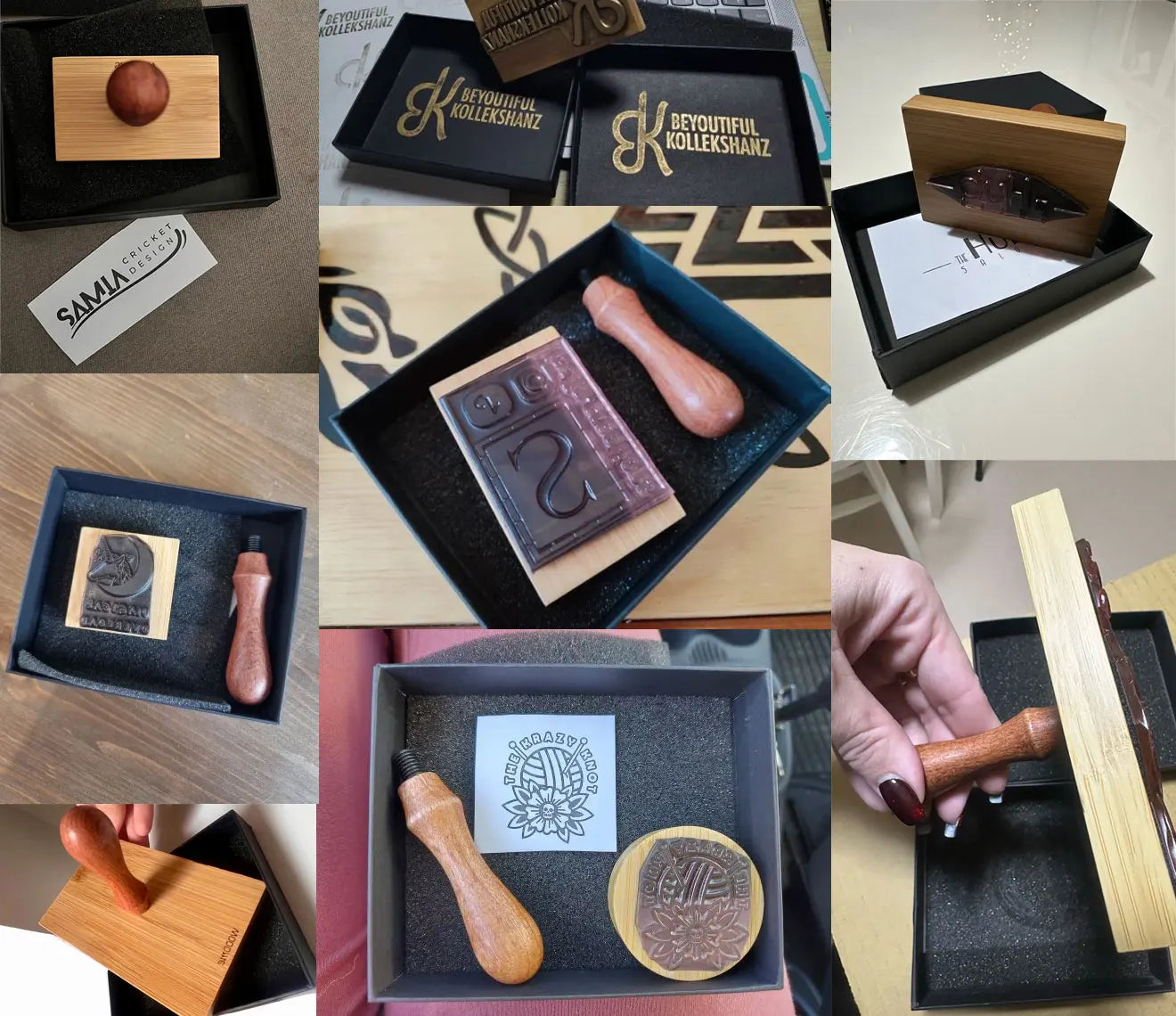 Custom wooden seal stamp