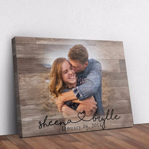 Custom wood photo frame