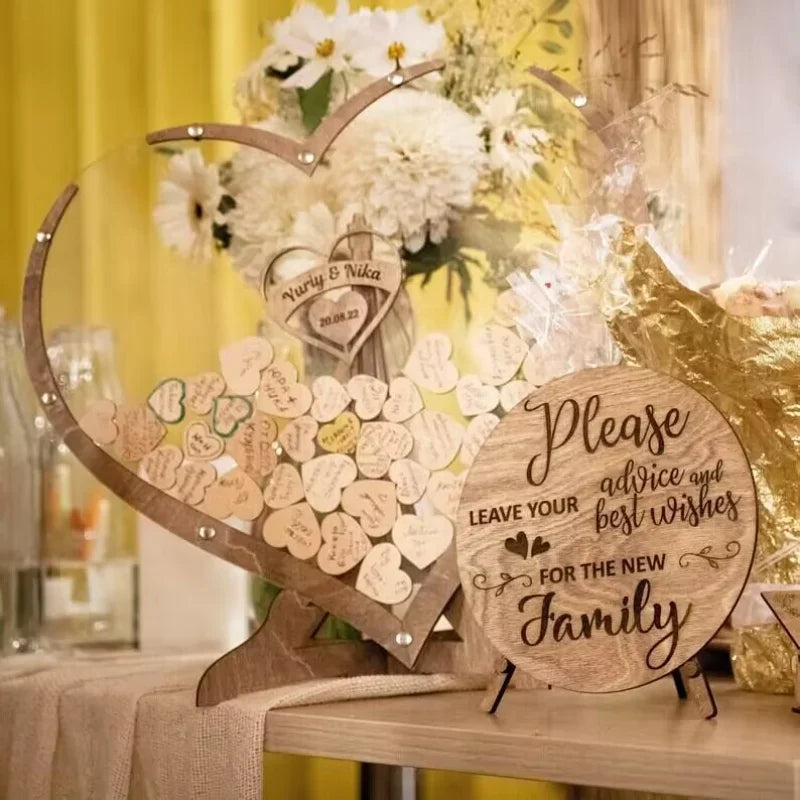 Heart-shaped Wedding Guest Book