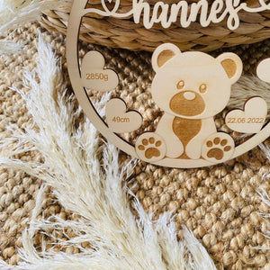 Custom wooden baby name wall decor