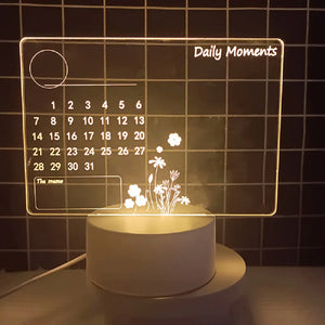 Creative led note board night light